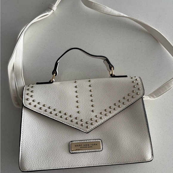 Marc New York White Studded Handbag Andrew Marc - Picture 1 of 7